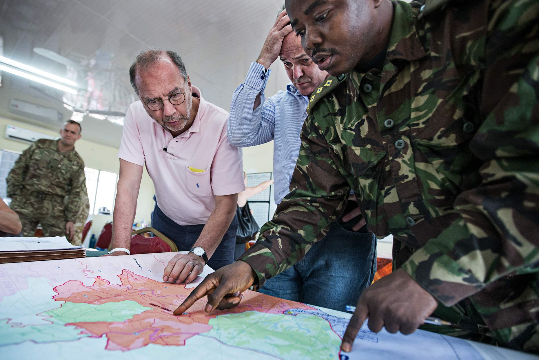 Global health experts convene wiht the military over the spread of the Ebola virus