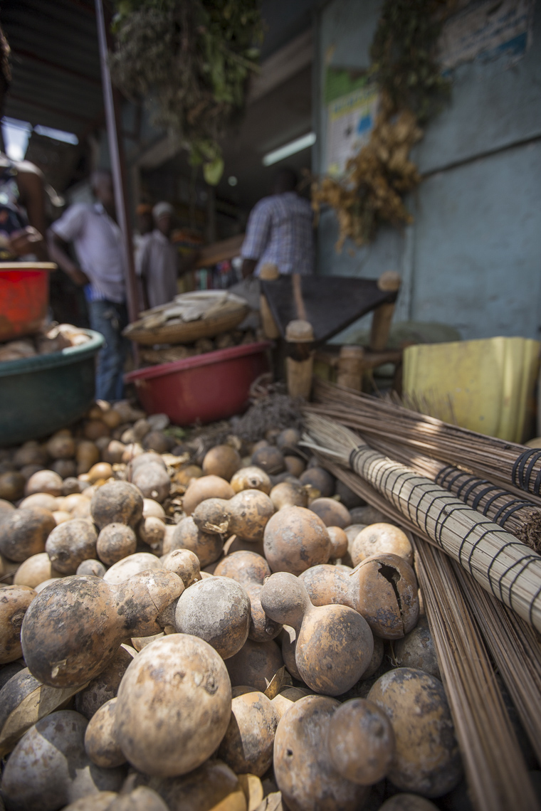 A pile of unadorned Tonguli in a shop in Dar es Salam Tanzania