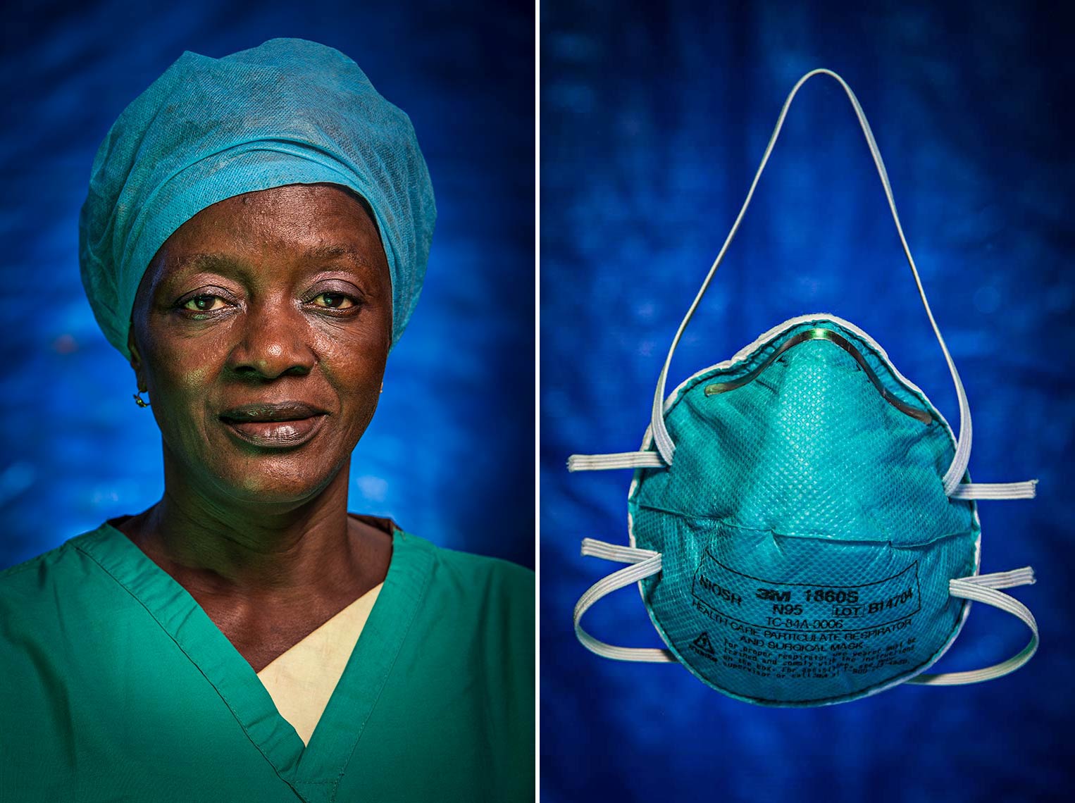 Portrait of Head Nurse of Ebola Treatment Unit in West Africa